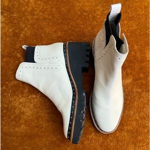 Dolce Vita booties- size 9 1/2- white with studs